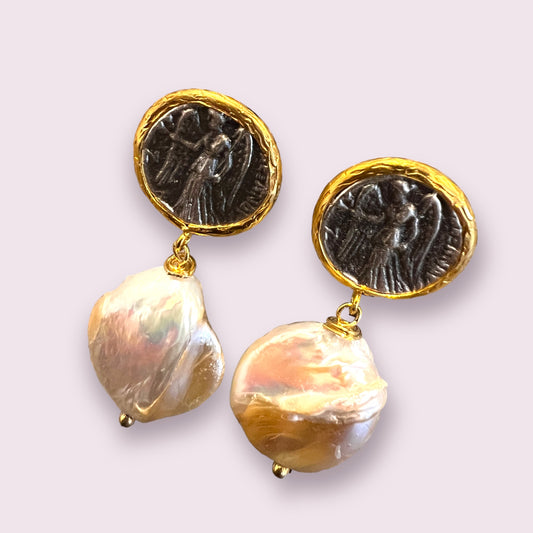 The Angel Coin Earrings