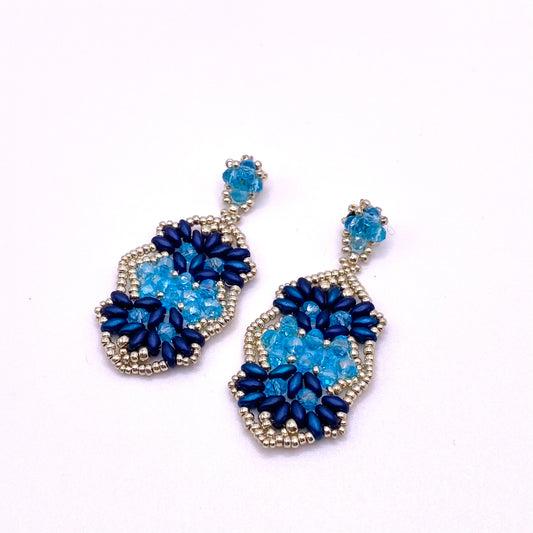 Light & Dark Blue Drop Earrings